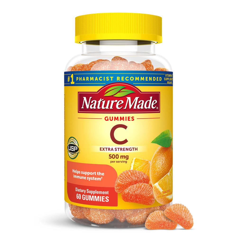 Nature Made Vitamin C 500 mg gummies bottle front view