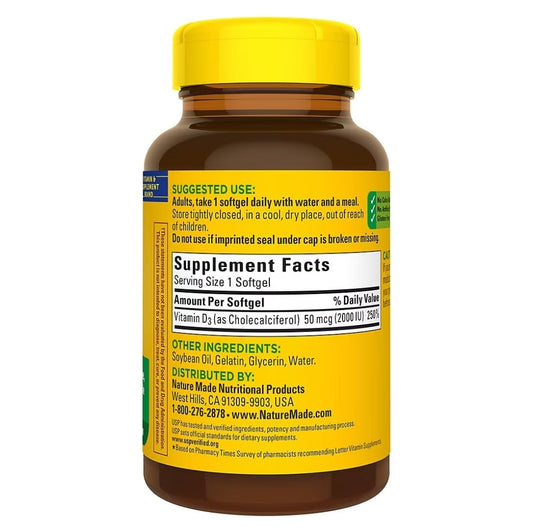 Close-up of bottle showing 320 softgels