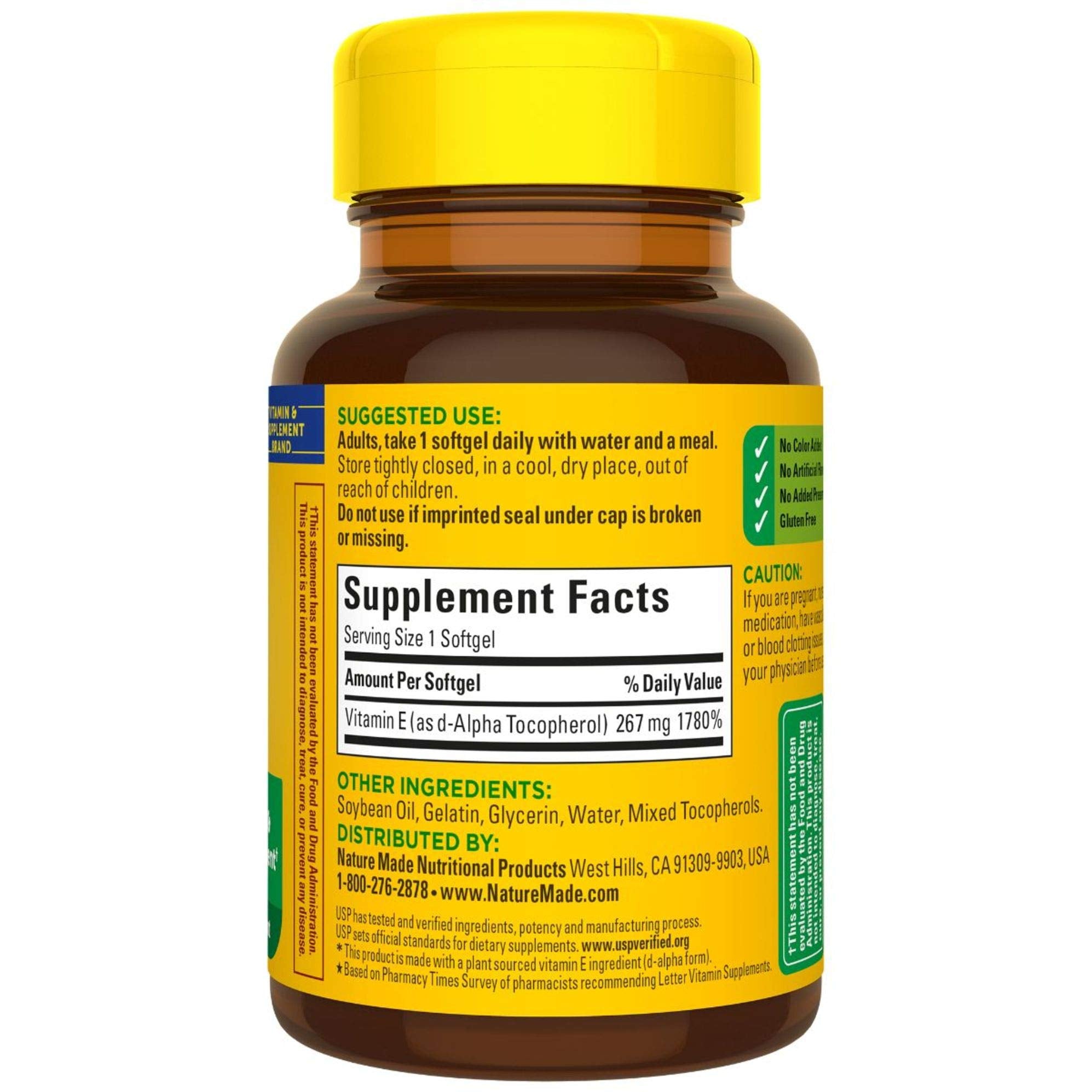 Graphic showing plant-sourced Vitamin E and d-alpha form