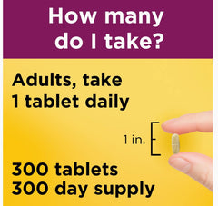 Ingredients and nutrient list for Nature Made Women's Multivitamin