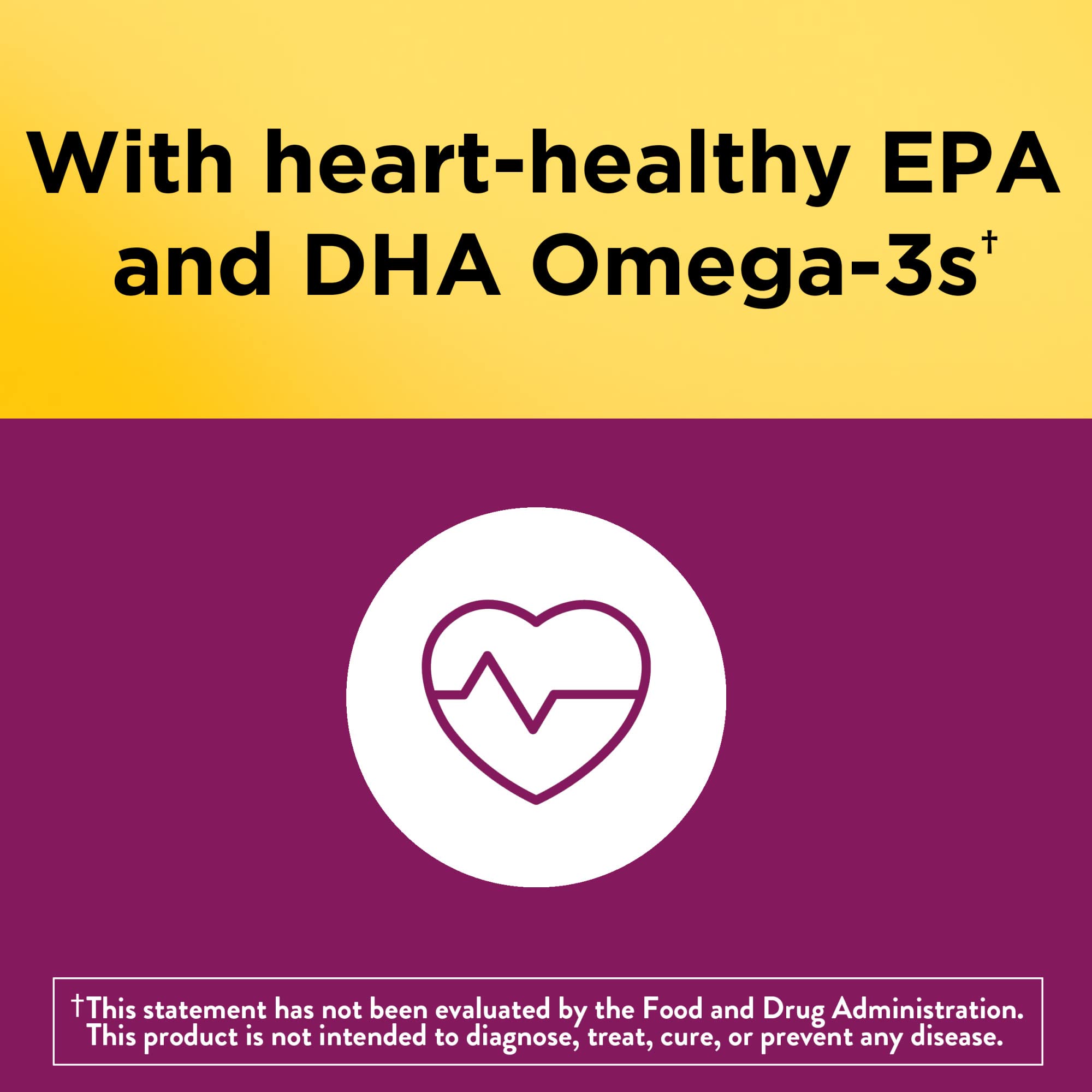 Strawberry-flavored Nature Made Omega-3 gummy for women