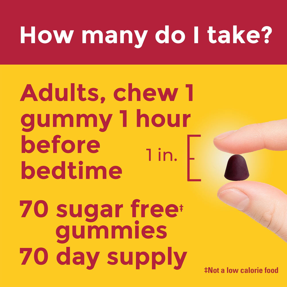 70-count bottle of Nature Made Zero Sugar Melatonin Gummies