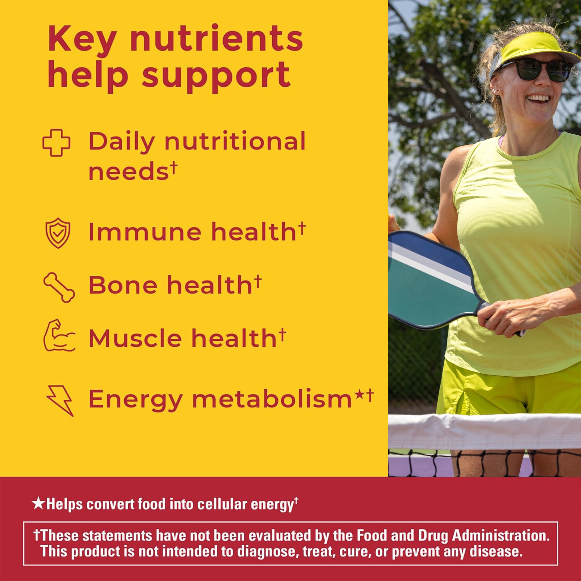 Back label with supplement facts for Nature Made Zero Sugar Multivitamin Gummies