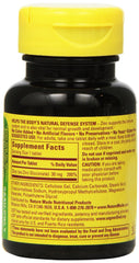 Back view of Nature Made Zinc 30mg bottle with supplement facts