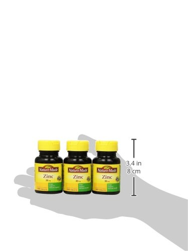 Packaging graphics and icons for Nature Made Zinc 30mg
