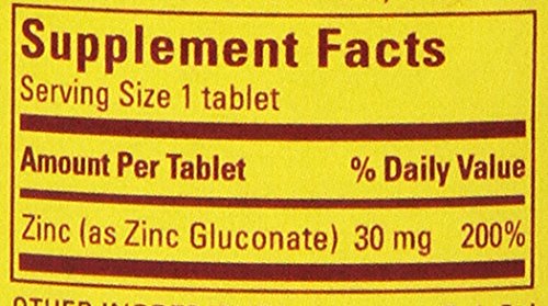 Pack of 6 Nature Made Zinc 30mg packaging display