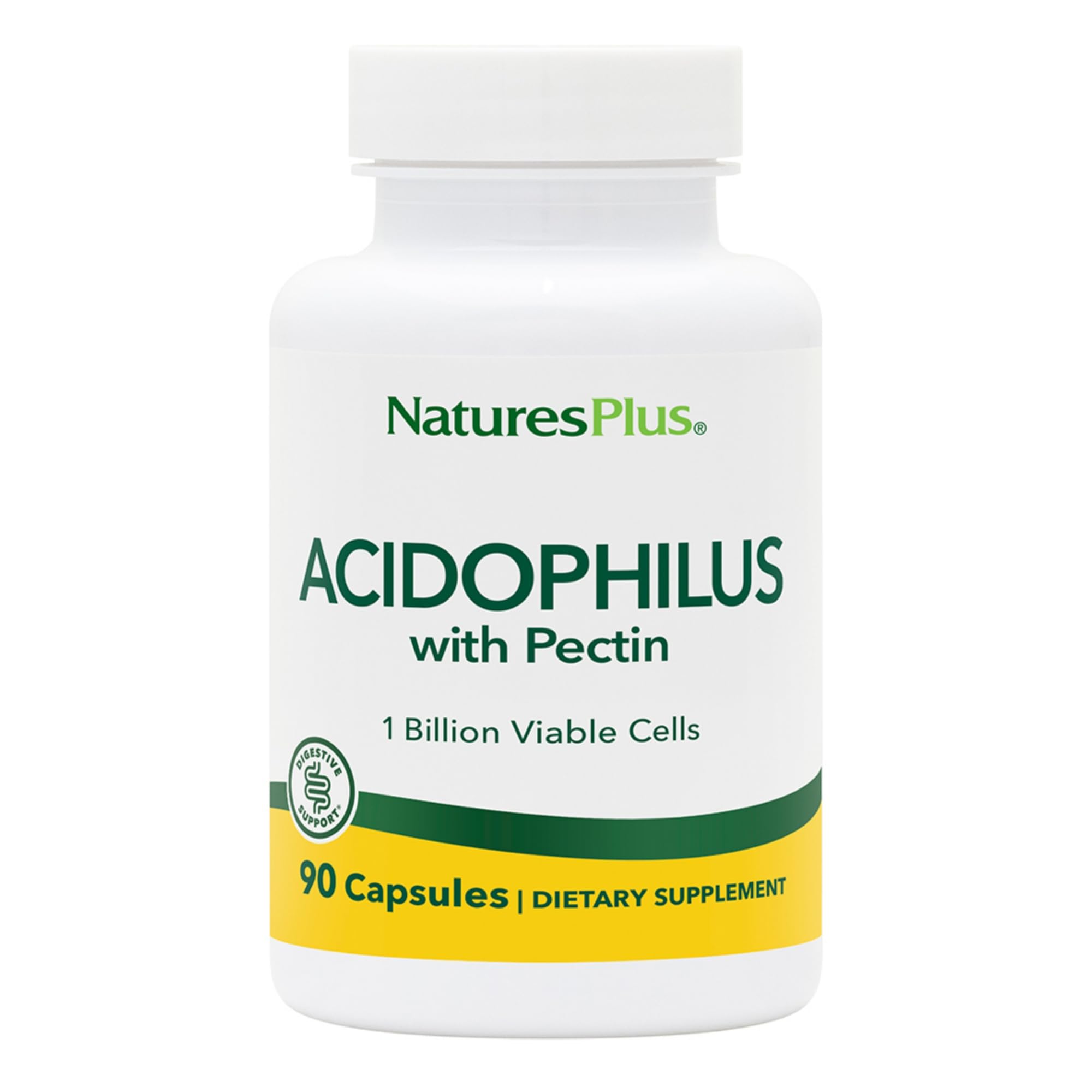 Natures Plus Acidophilus with Pectin 90 capsules bottle