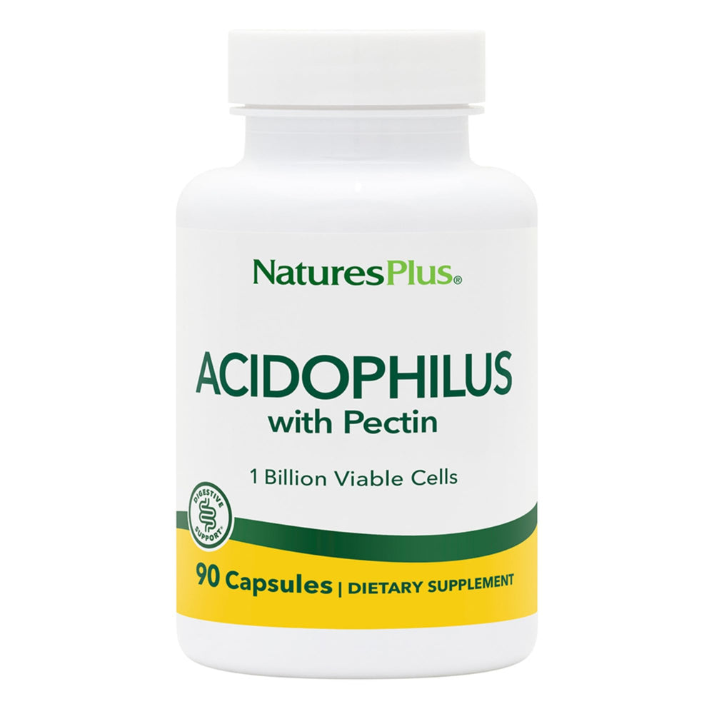 Natures Plus Acidophilus with Pectin 90 capsules bottle