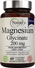 Nature's Potent Magnesium Glycinate bottle with 60 capsules
