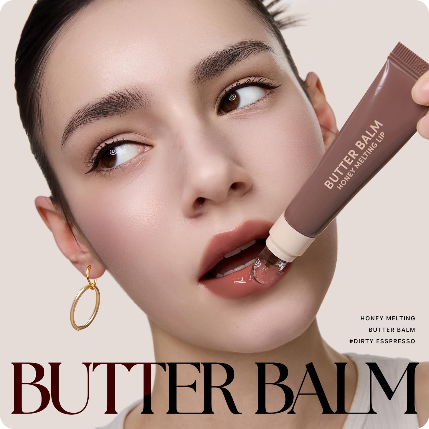 Nature Republic Honey Melting Lip Butter Balm Dirty Espresso wear enhances natural lip definition