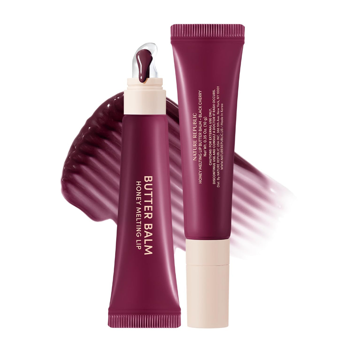 Nature Republic Honey Melting Lip Butter Balm packaging for on-the-go hydration.
