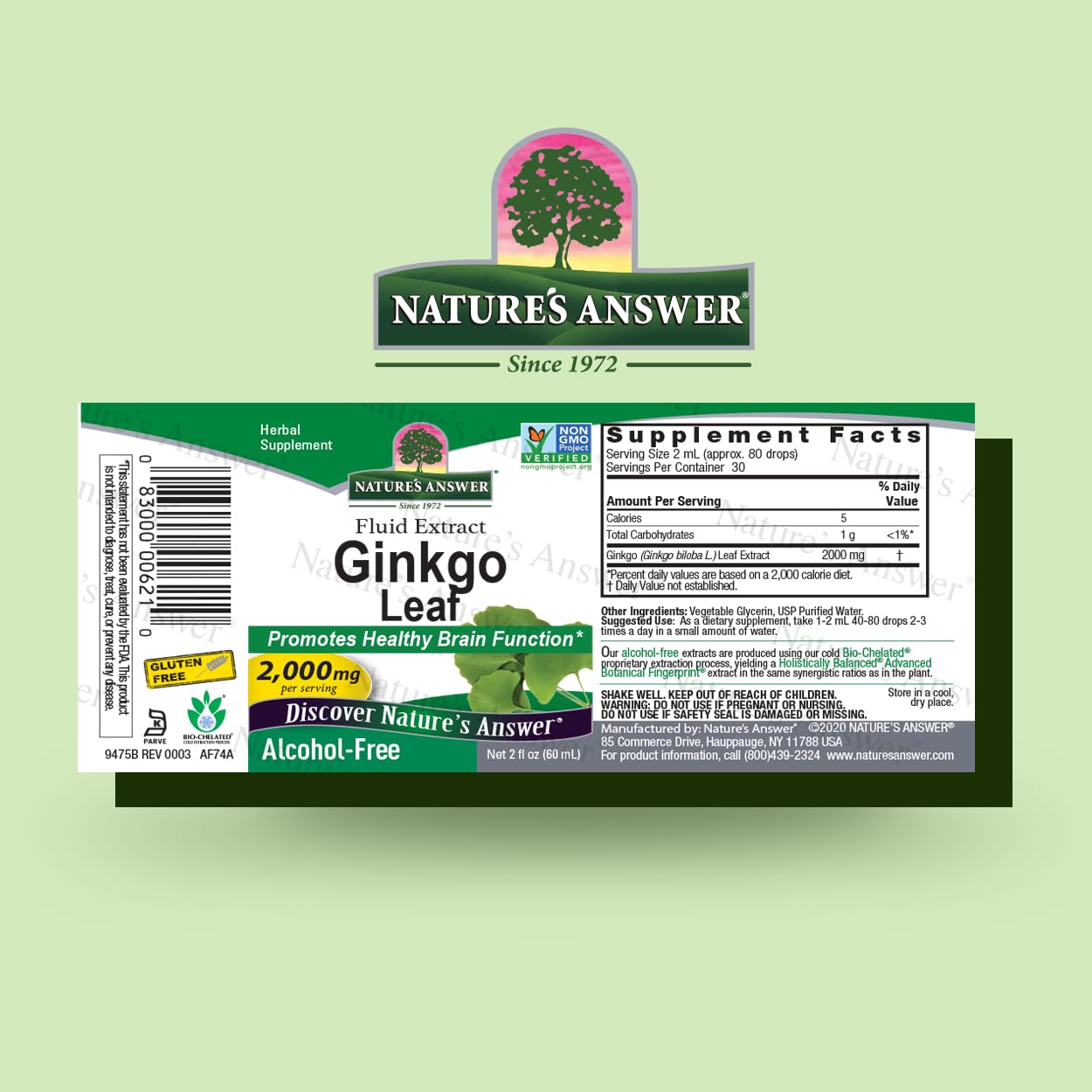 Ingredients label: Vegetable Glycerin and Purified Water
