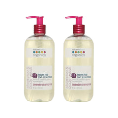 Front view of Nature's Baby Organics 3-in-1 Lavender Chamomile 16oz Pack of 2
