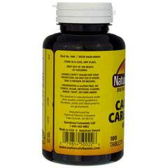 Ingredients label for Nature's Blend Calcium Carbonate tablets