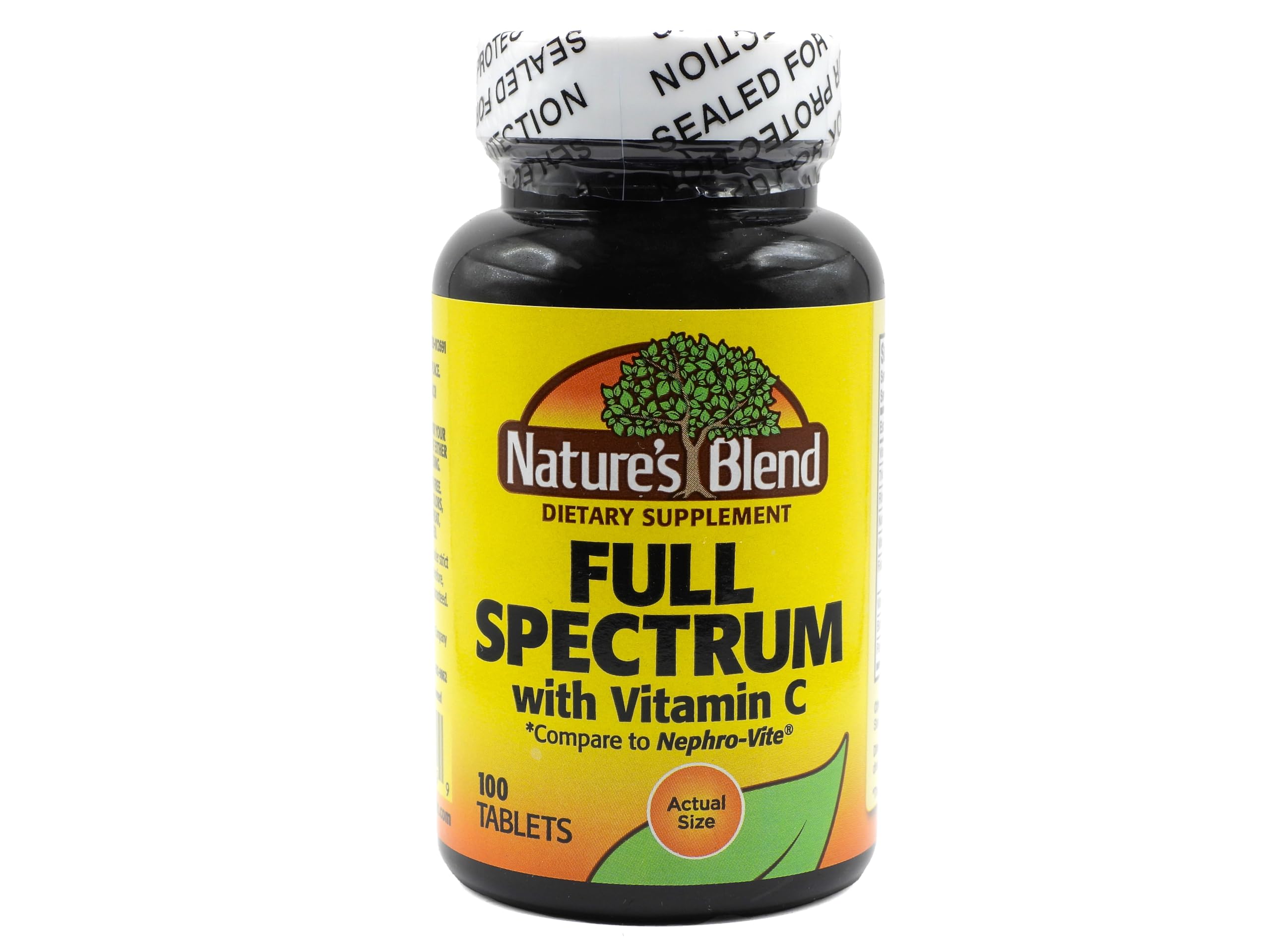 Nature's Blend Full Spectrum B with Vitamin C powder bottle - front view