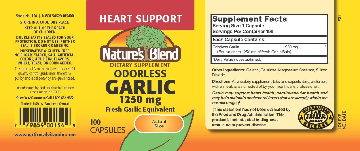 Odorless garlic capsules close-up