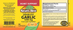 Odorless garlic capsules close-up
