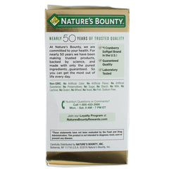 Two bottles of Nature's Bounty Cranberry Dietary Supplement pack of 2