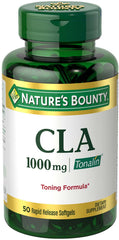 Nature's Bounty Tonalin CLA 1000mg rapid-release softgels bottle