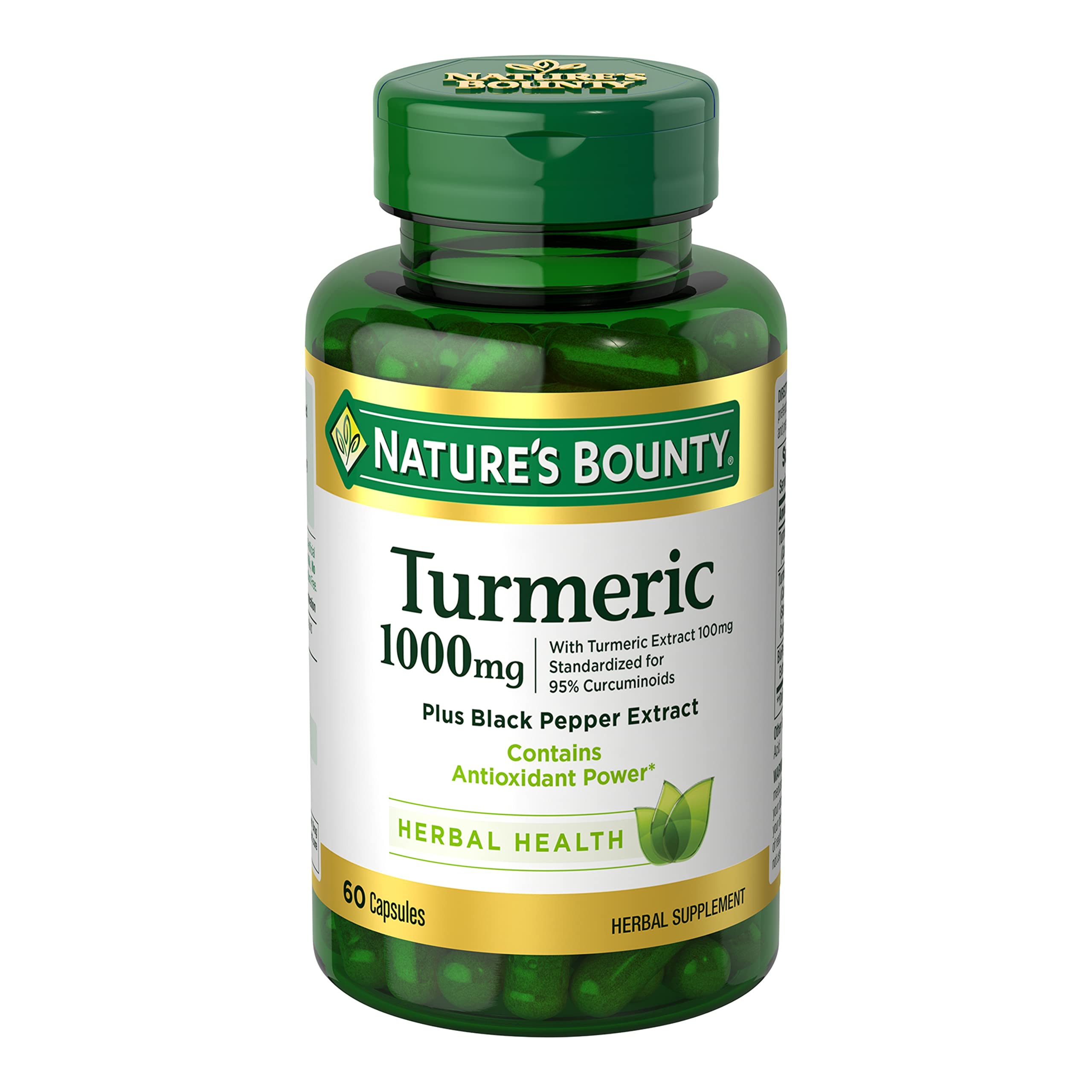 Nature's Bounty Turmeric with Black Pepper Extract 1000mg - 60 capsules