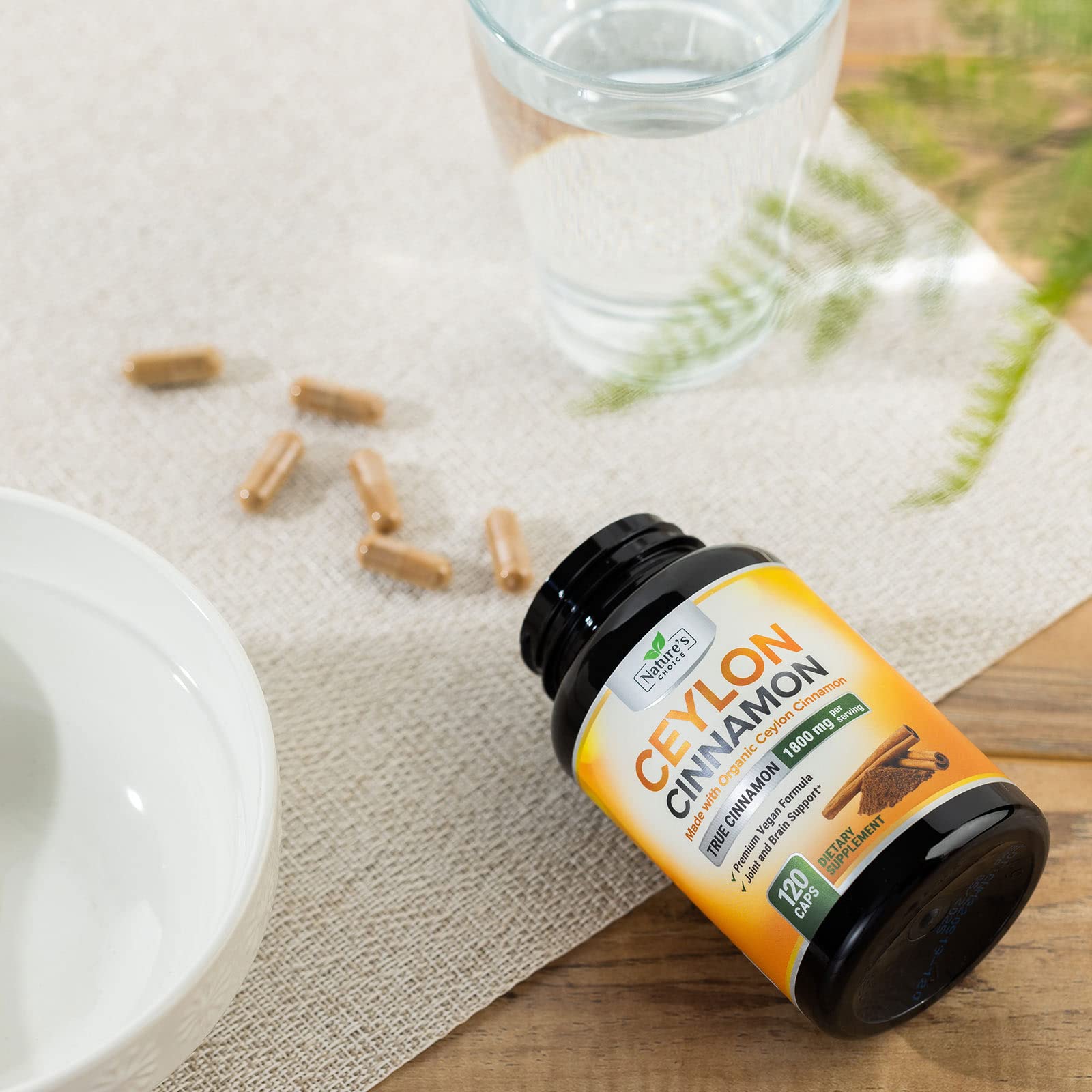 Nature's Choice Cinnamon Capsules packaging branding
