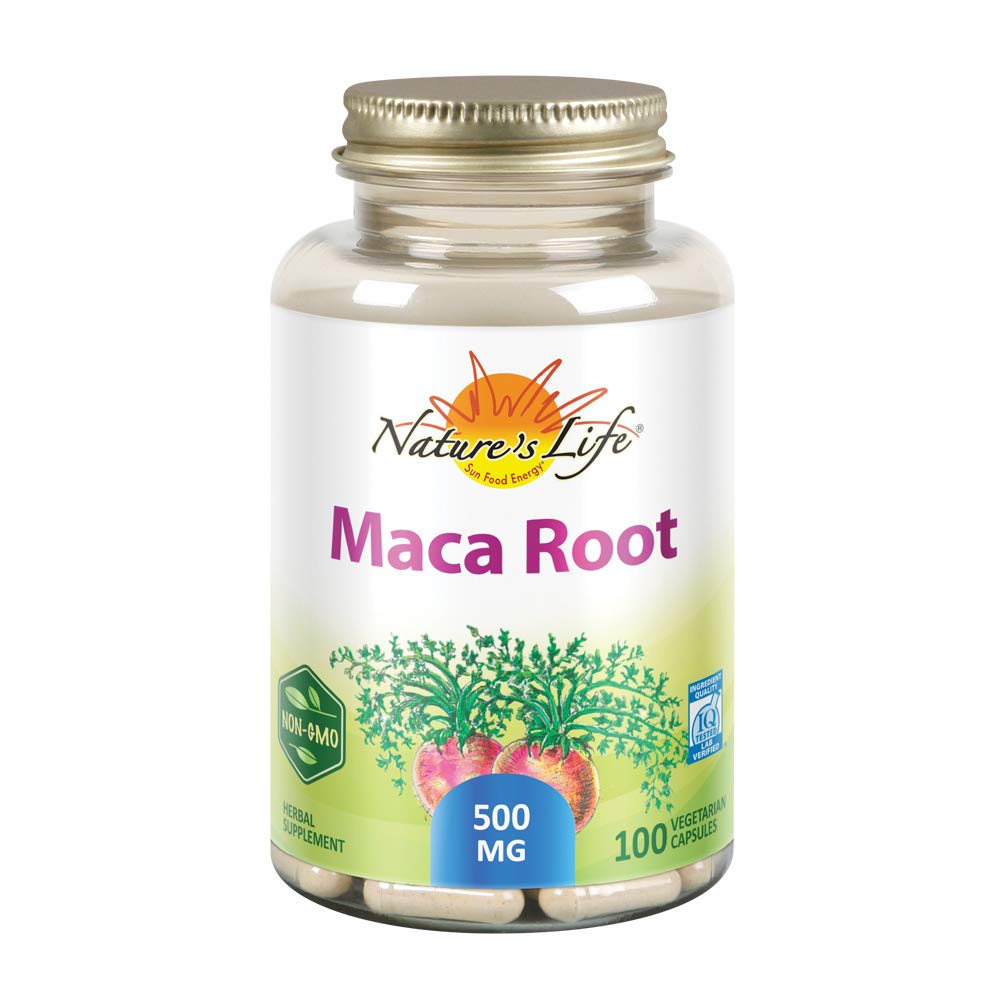 Nature's Life Maca Root 500mg capsules - 100 vegan caps