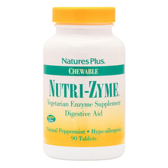 Nature's Plus Nutri-Zyme peppermint chewable tablets – front label