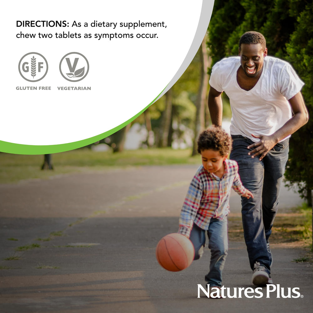 Close-up of peppermint-flavored Nutri-Zyme tablets