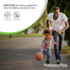 Close-up of peppermint-flavored Nutri-Zyme tablets