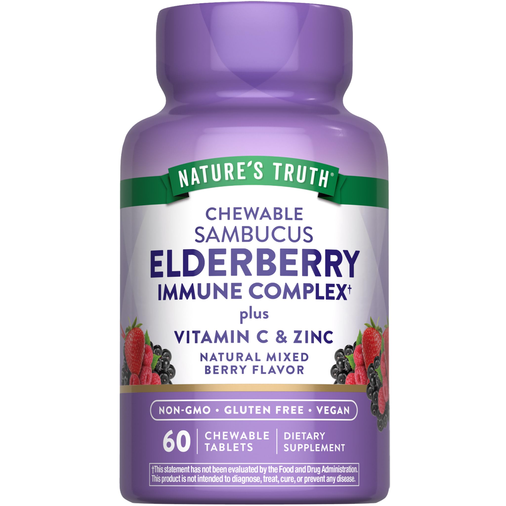 Nature's Truth Elderberry Immune Complex bottle label