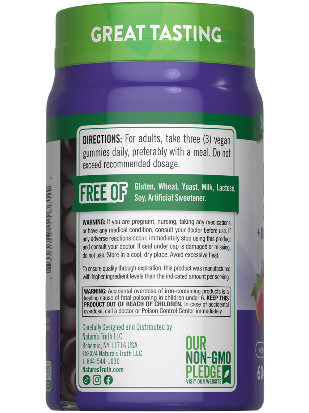 Nature's Truth brand logo and gummy bottle