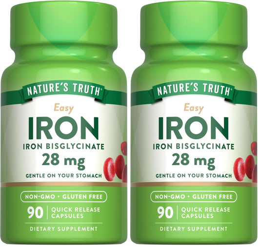 Nature's Truth iron supplement bottle