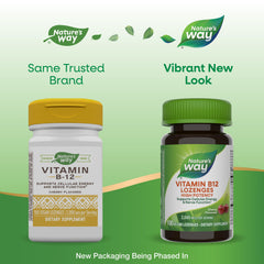 Ingredients panel for Nature's Way Vitamin B12 lozenge