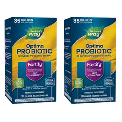 Front view of Nature's Way Fortify Optima Probiotic 2-pack bottle