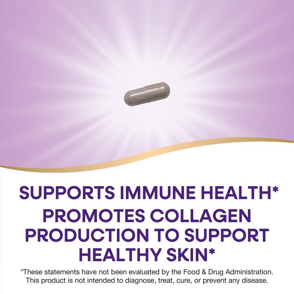 Gluten-free indication on Nature's Way Vitamin C with Rose Hips packaging