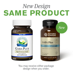 Nature's Sunshine GABA Plus packaging and branding