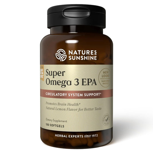 Nature's Sunshine Omega-3 EPA 180 softgels bottle front view