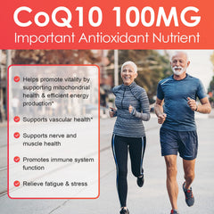 Illustration of brain health and cellular energy with CoQ10