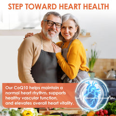 Graphic illustrating improved CoQ10 absorption with black pepper