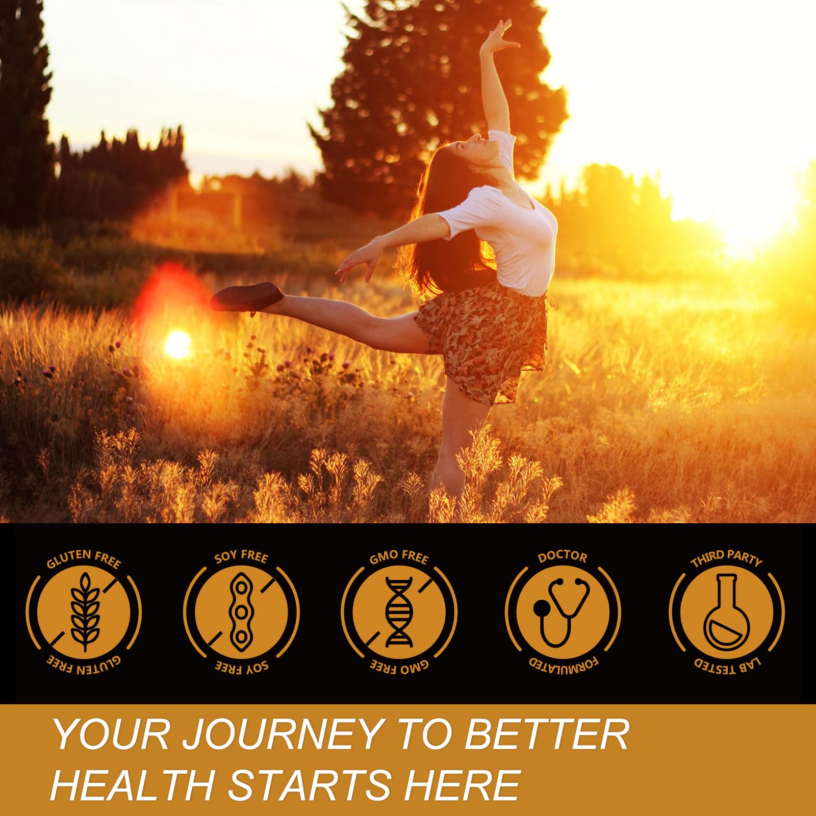 Immune support Vitamin D3 K2 supplement, gluten-free and non-GMO