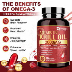Close-up of Nature Target Krill Oil softgels