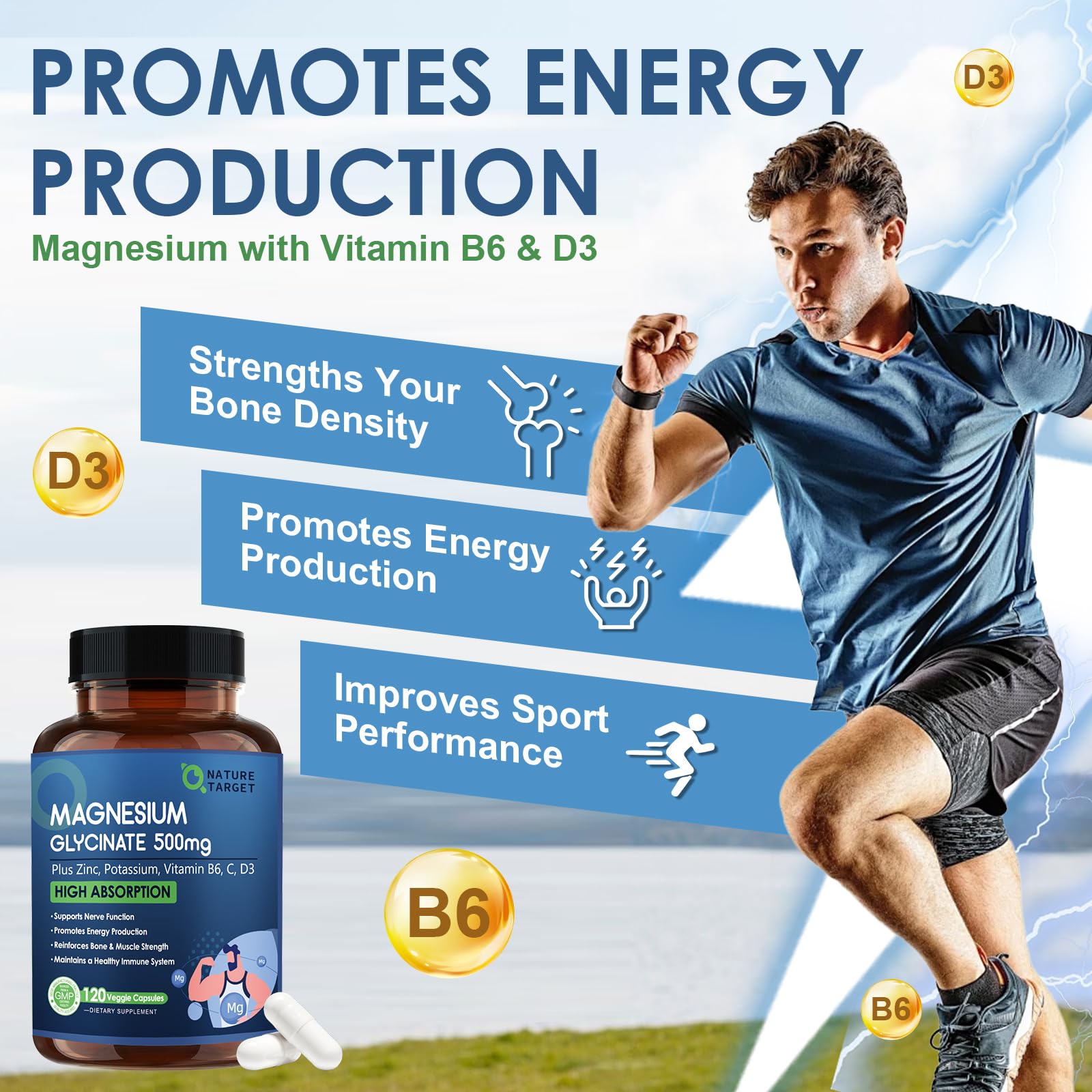 Heart health support with magnesium and potassium