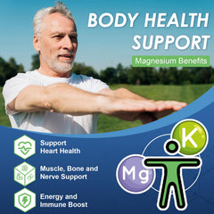Muscle and nerve health support with magnesium