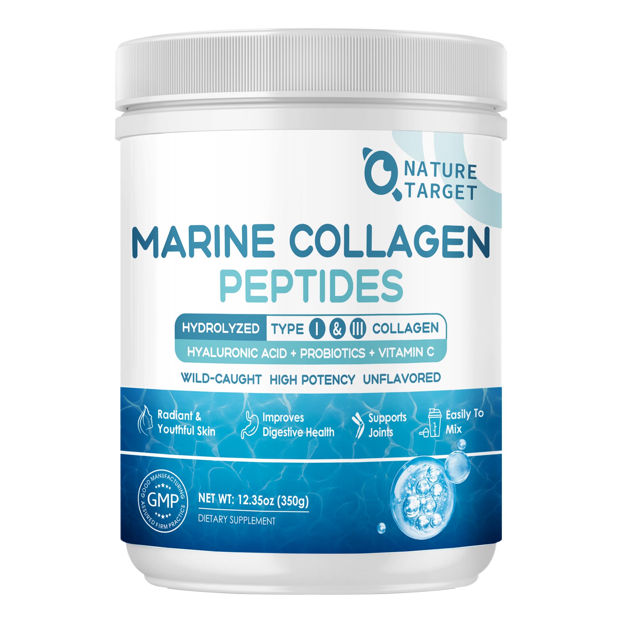 Nature Target Marine Collagen Powder bottle (hero image)