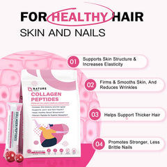 Hydrolyzed collagen peptides dissolving in water