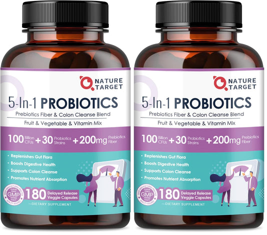 Nature Target Probiotics Pack 2 – front view bottle