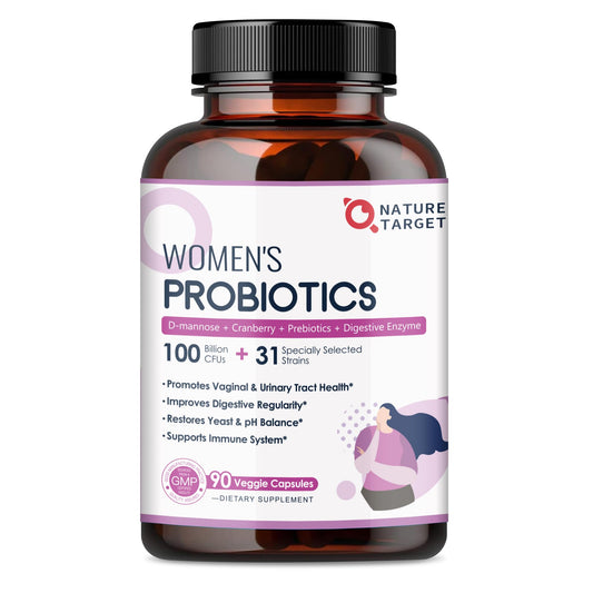 Bottle label showing 100 Billion CFUs and 31 probiotic strains