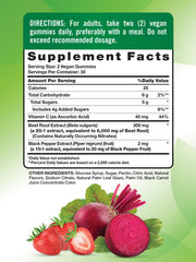 Beet Root Gummies bottle showing label