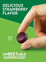 Gummies displayed with vegan and gluten-free attributes