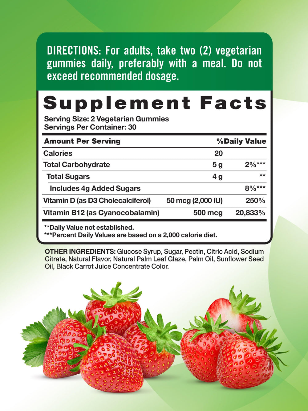 Close-up of strawberry-flavored gummies